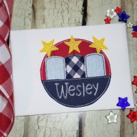 4th of July Fireworks Applique Design 